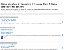 Tablet Screenshot of bangaloredigitalsignature.info