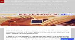 Desktop Screenshot of bangaloredigitalsignature.com