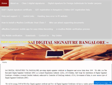 Tablet Screenshot of bangaloredigitalsignature.com